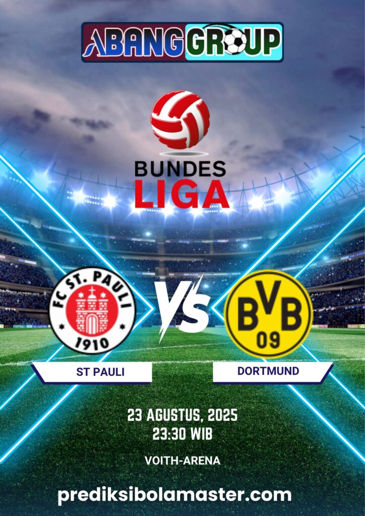 Prediksi Bola St Pauli vs Borussia Dortmund 23 Agustus 2025 – Prediksibolamaster