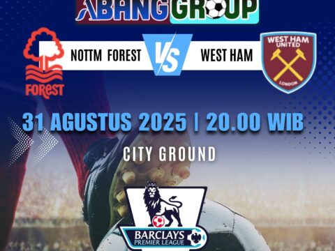 Prediksi skor Nottm Forest vs West Ham 31 Ags 2025. Dapatkan analisis, H2H & tips taruhan terbaik dari prediksibolamaster untuk laga ini.