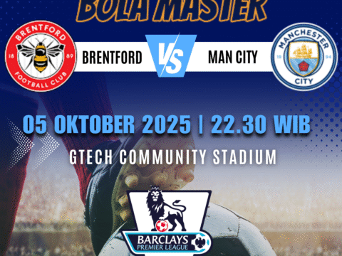 Prediksi Bola Brentford vs Man City 05 Oktober 2025 – prediksibolamaster