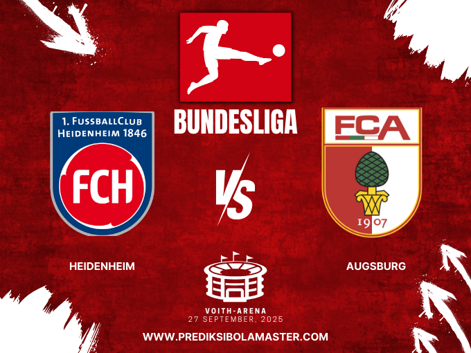 Prediksi Bola Heidenheim vs Augsburg 27 September 2025 – prediksibolamaster