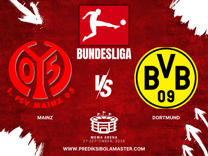 Prediksi Bola Mainz 05 vs Borussia Dortmund 27 September 2025 – prediksibolamaster