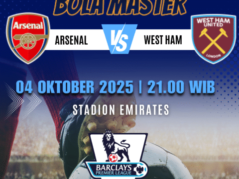 Prediksi Bola Arsenal vs West Ham 04 Oktober 2025 – prediksibolamaster