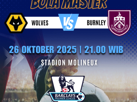 Prediksi Bola Wolves vs Burnley 26 Oktober 2025 – Analisis Lengkap dari PrediksiBolaMaster