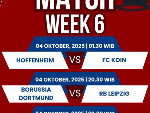 Jadwal Lengkap Bundesliga Pekan ke-6: Big Match Dortmund vs Leipzig