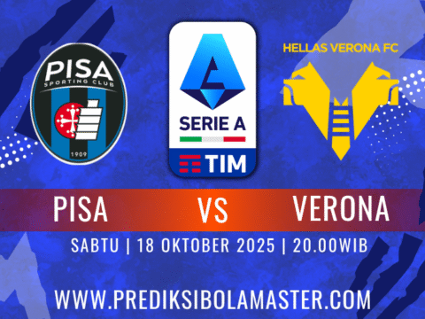Prediksi Bola Pisa vs Verona 18 Oktober 2025 – Analisis Lengkap dari prediksibolamaster