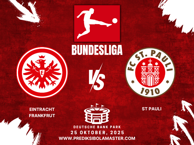 Prediksi Bola Eintracht Frankfurt vs St. Pauli 25 Oktober 2025 – prediksibolamaster