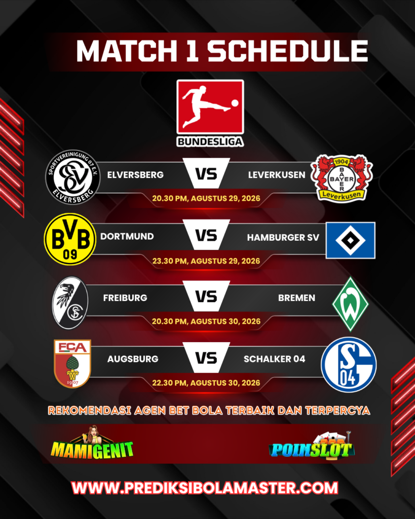 Jadwal Bundesliga Pekan 1 Musim 2026/2027