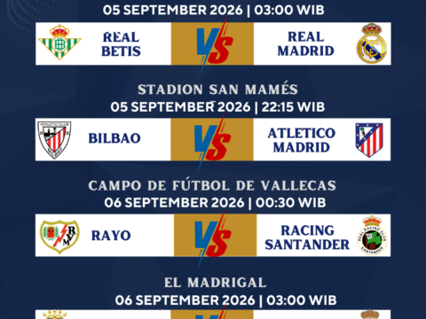 Jadwal La Liga Pekan 4 Musim 2026/2027