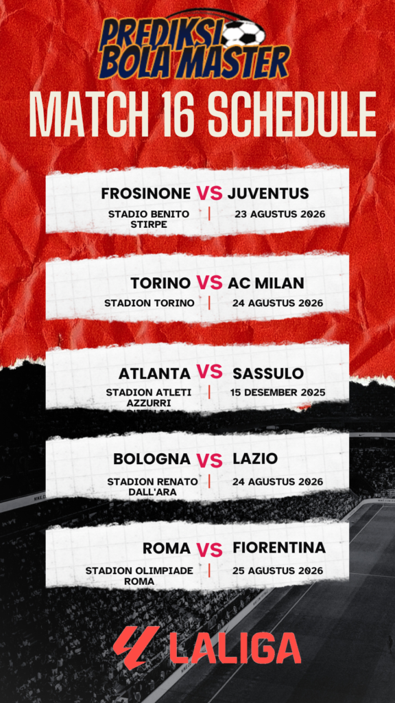 Jadwal Liga Italia Serie A Pekan 1 Musim 2026/2027