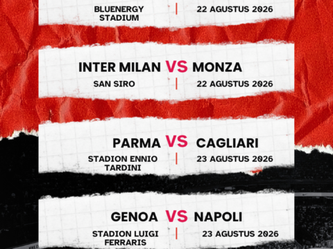 Jadwal Liga Italia Serie A Pekan 1 Musim 2026/2027