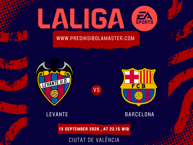 Prediksi Levante vs Barcelona 13 September 2026