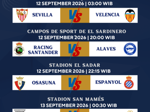 Jadwal La Liga Pekan 5 Musim 2026/2027